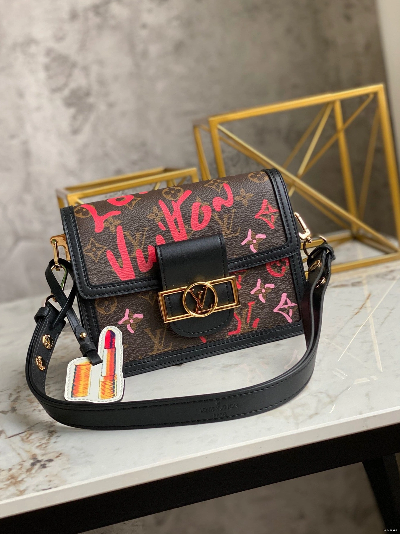 Fake Louis Bags MINI LOUIS - VUITTON DAUPHINE EDITION LIMITED 0818